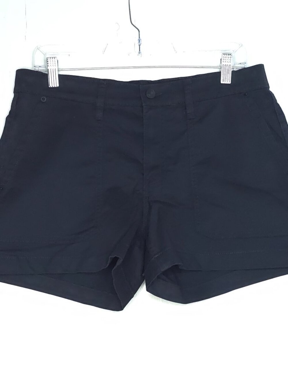 Calvin Klein Black Chino Shorts Women's 28 Coquette Goth Minimalist